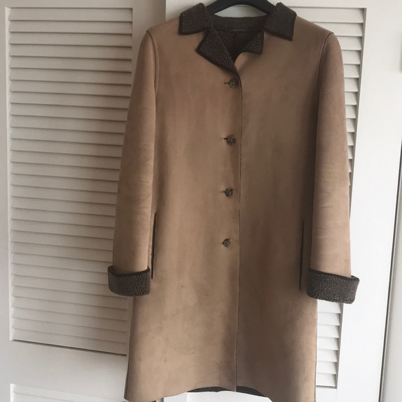 JMclaughlin Shearling coat with faux fur lining - Picture 1 of 6